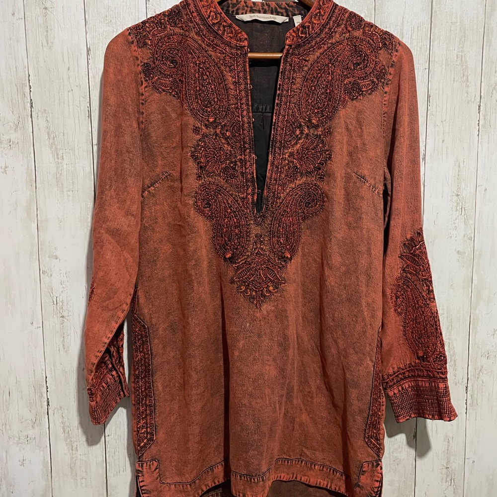 Soft surroundings tunic shirt size medium